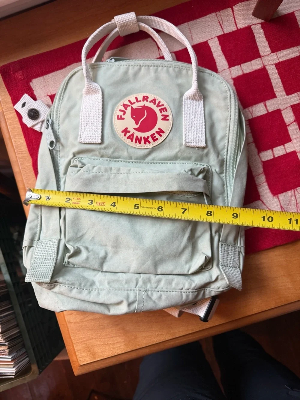 Fjallraven Mini Kanken kids backpack in Mint